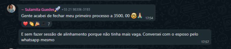 Depoimento de aluno Merakki